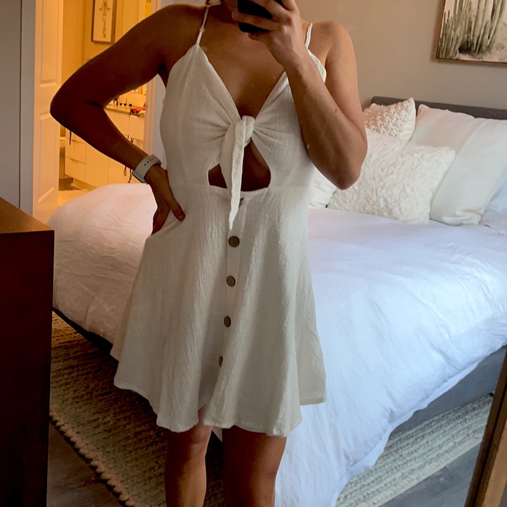 White summer sundress